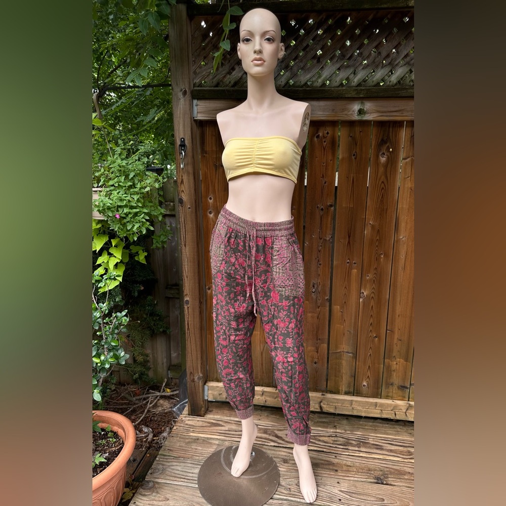 Bohemian Floral Patterned Pants